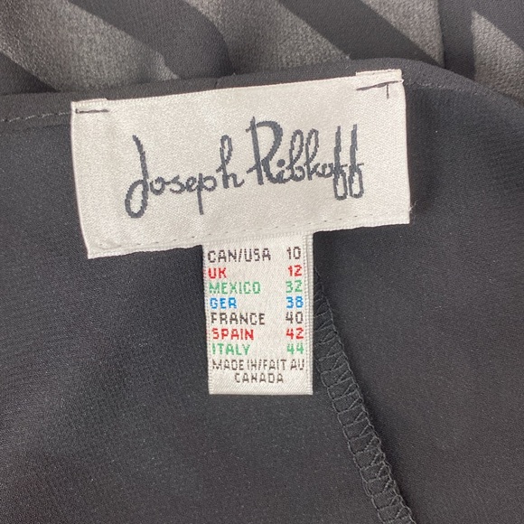 Joseph Ribkoff Sheer Short Sleeve Graphic Print Blouse 10 - Picture 6 of 7